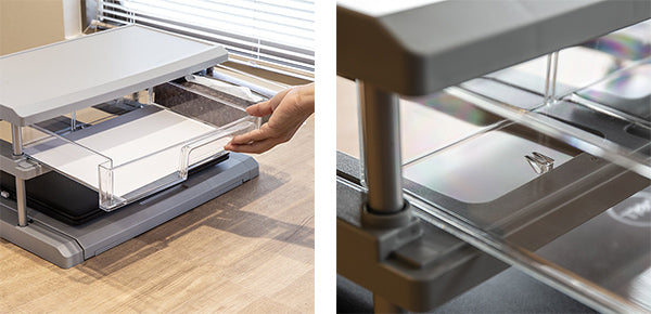 パソコンラック卓上約幅49×奥行33×高さ22cmノートパソコン用22型