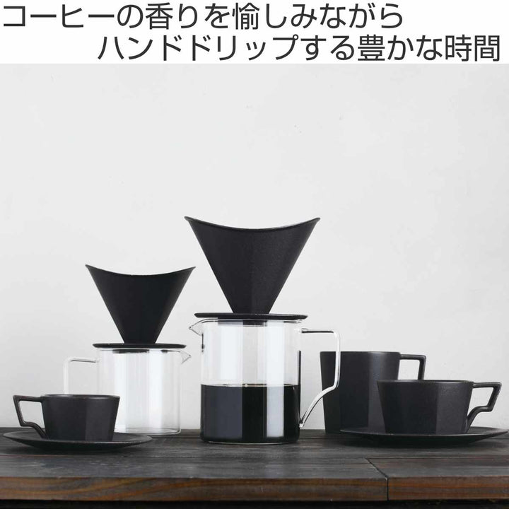 キントーブリューワージャグセットOCTドリッパーコーヒーポット2杯分磁器