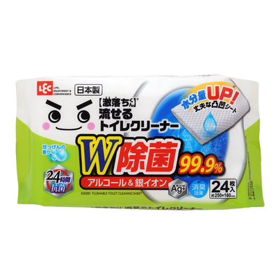 トイレクリーナー シート 激落ちくん 流せる 除菌 24枚入