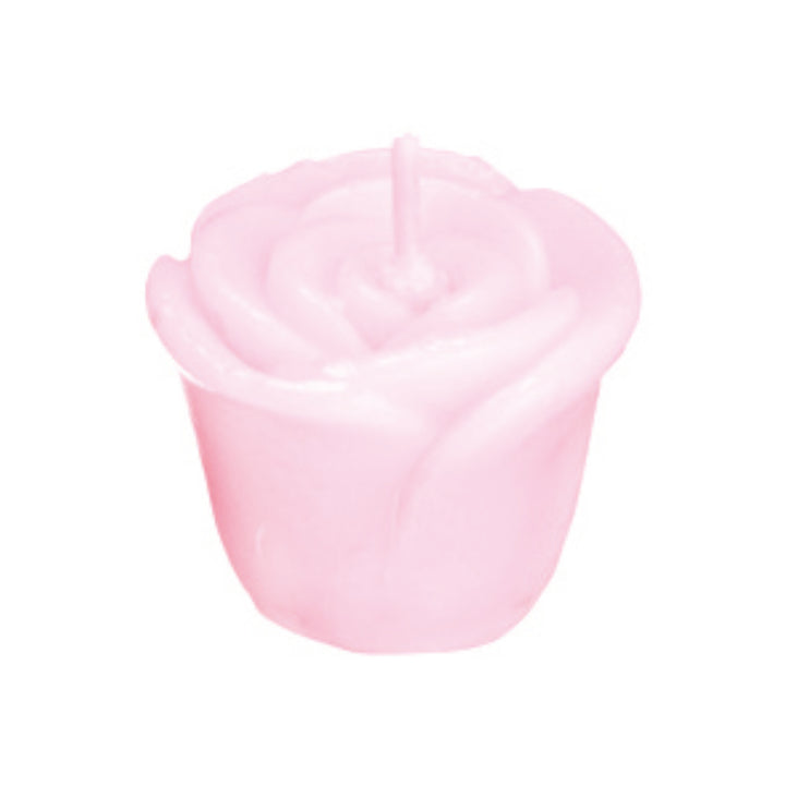 キャンドルろうそくローズ3個入パーティーキャンドルライトピンク