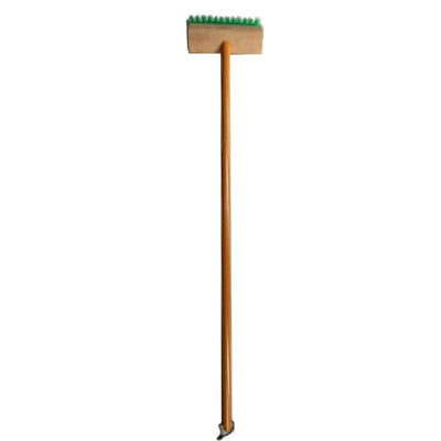 デッキブラシ 木柄 長さ112cm 幅18cm