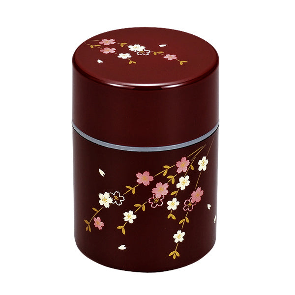茶筒溜花さくら260ml漆器日本製