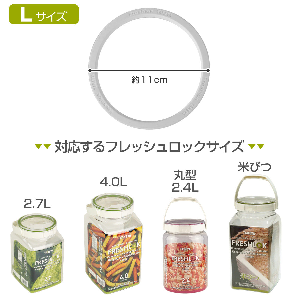 フレッシュロック 白パッキン L – ハウジー
