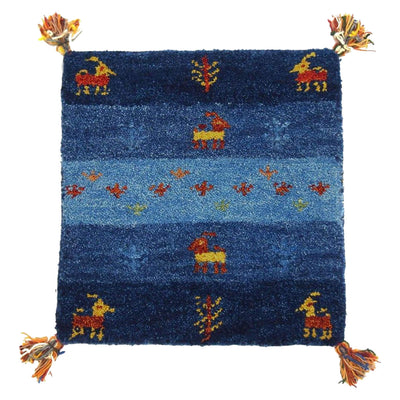 チェアパッド クッション 座布団 ギャッベ GABBEH D20 角型 40cm