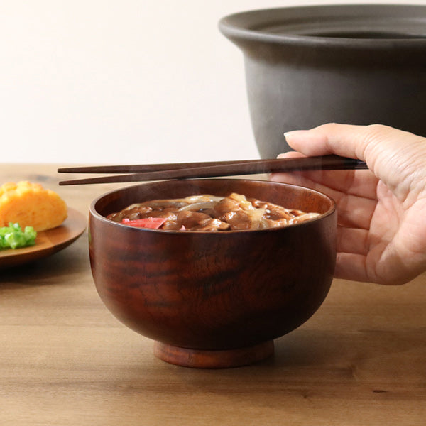 どんぶり木製430ml紀州塗白倉shirakura丼天然木食器日本製