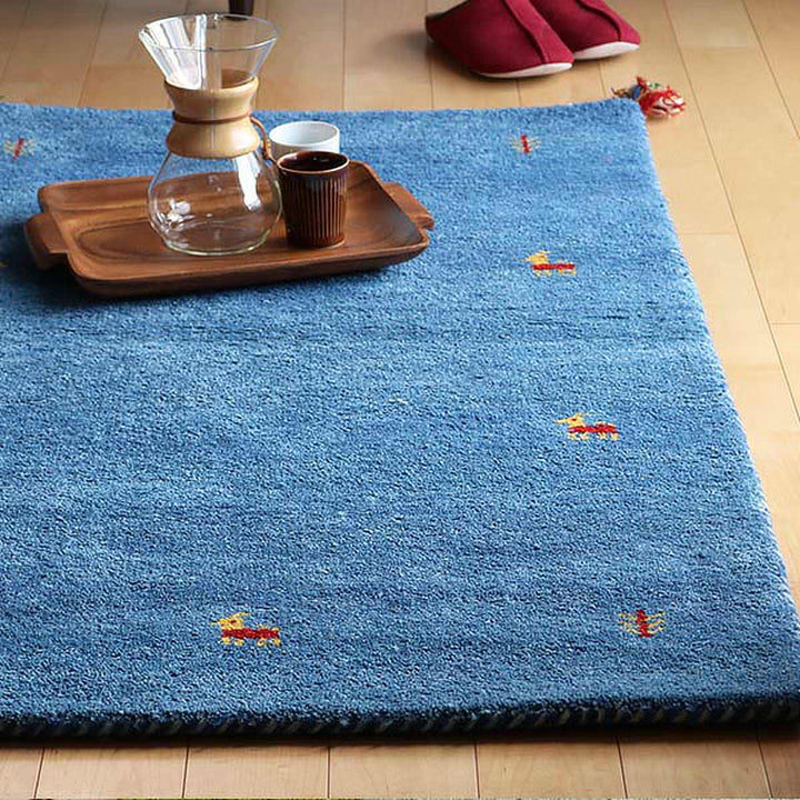 ラグインテリアマット70×120cm手織りマットギャッベ