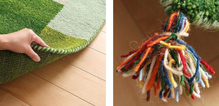 ラグインテリアマット70×120cm手織りマットギャッベ