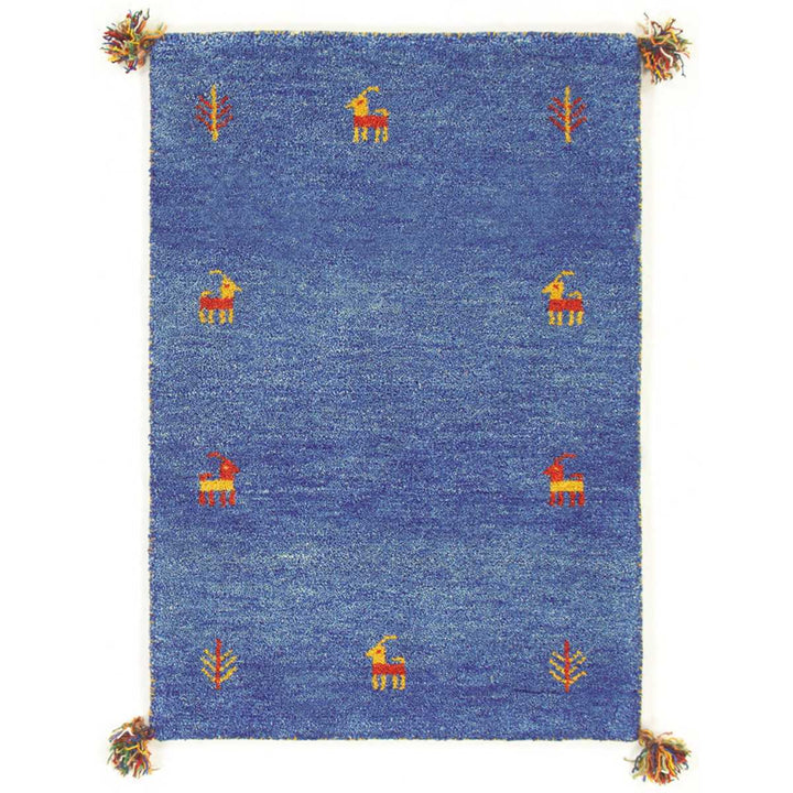 ラグインテリアマット70×120cm手織りマットギャッベ