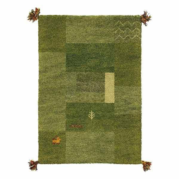 室内玄関マット45×75cm手織りギャッベインテリアマットD11