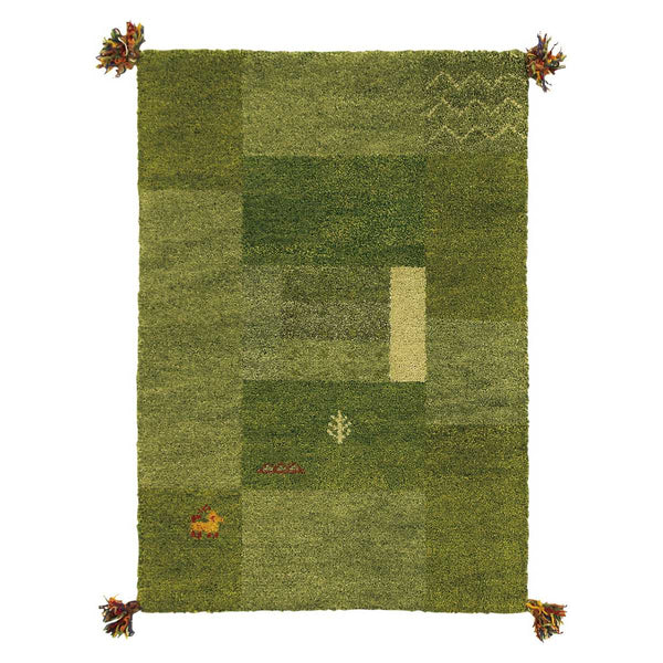 ラグインテリアマット70×120cm手織りマットギャッベD11