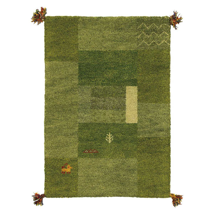 ラグインテリアマット70×120cm手織りマットギャッベD11