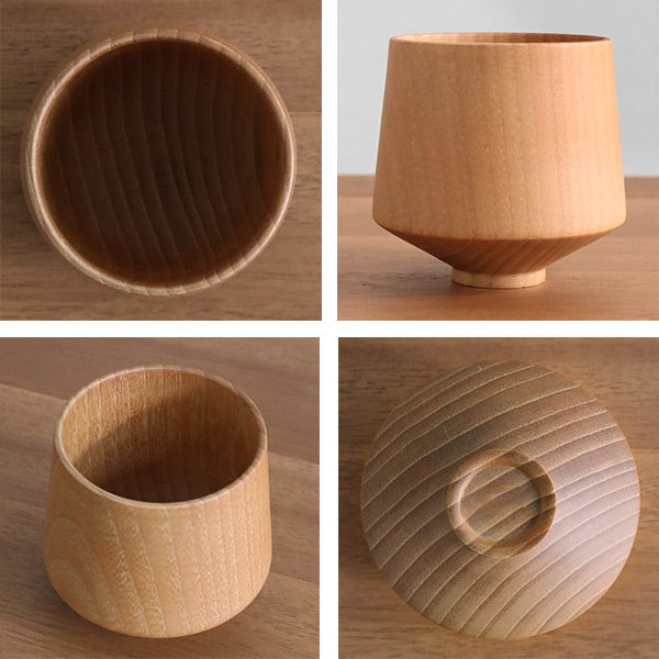 コップ200ml木製バランスカップ天然木食器