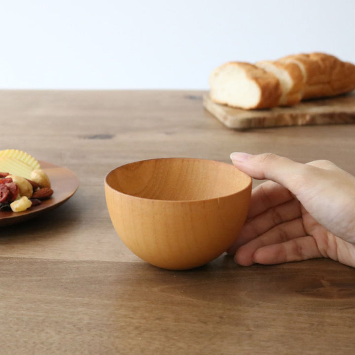 ナチュラルボウル木製250mlS木目ボウル漆天然木食器ナチュラル