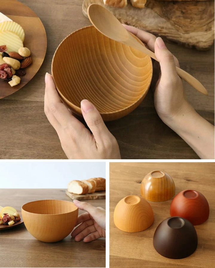 ナチュラルボウル木製540mlL木目ボウル漆天然木食器ナチュラル