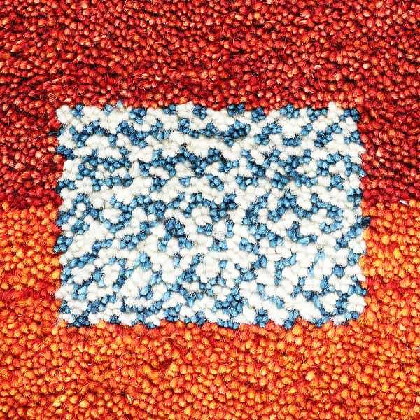 ラグラグマット80×140cm手織りマットギャッベD16