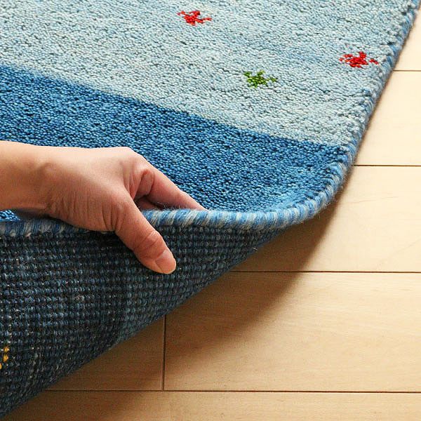 ラグラグマット70×120cm手織りマットギャッベ玄関マットD20