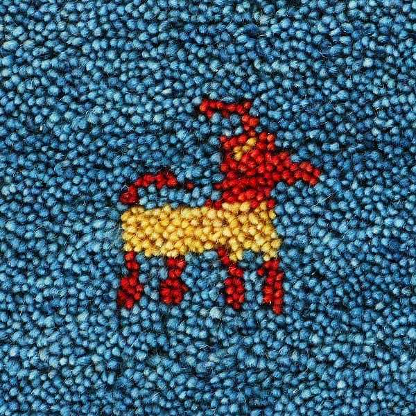 ラグ1畳半140×200cm手織りマットラグマットギャッベD20