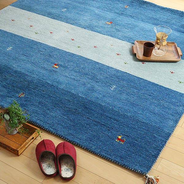 ラグ3畳200×250cm手織りマットラグマットギャッベD20