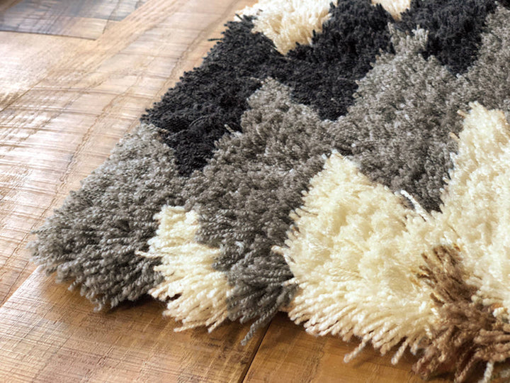 ラグ約1.5畳140×200cm防ダニ床暖ホットカーペット対応オルテガ柄