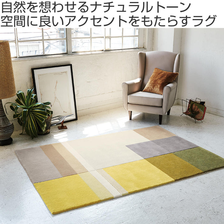 ラグ140×200cm約1.5畳厚手防ダニホットカーペット対応TOR3823