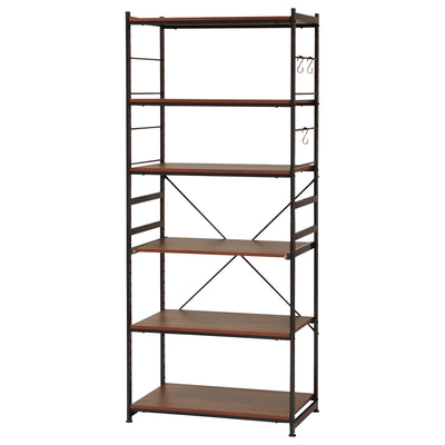 キッチンラック 幅75cm スライド棚 スチール S字フック3個付き SARA