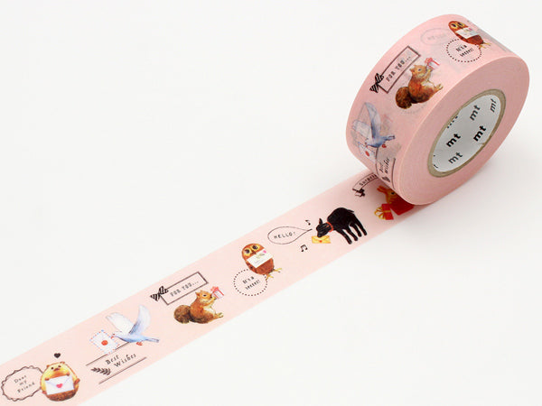 クラフトテープ粘着テープmtforPACK動物たち幅25mm