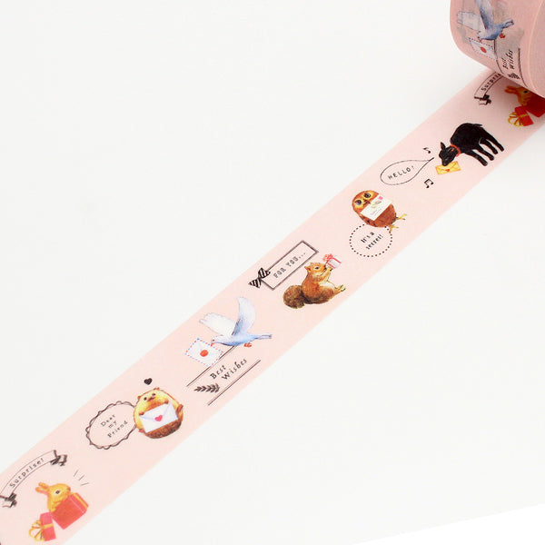 クラフトテープ粘着テープmtforPACK動物たち幅25mm