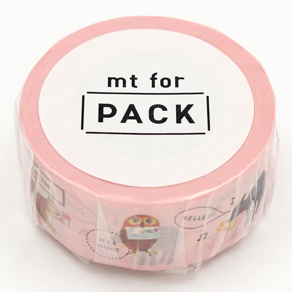 クラフトテープ粘着テープmtforPACK動物たち幅25mm
