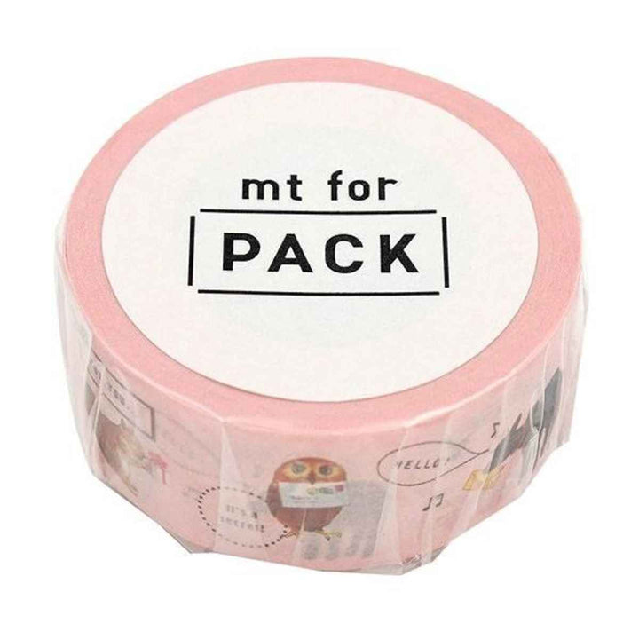 クラフトテープ粘着テープmtforPACK動物たち幅25mm