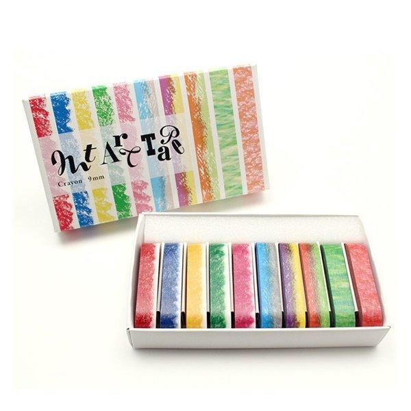 マスキングテープマステmtarttapeくれよん9mm幅セット