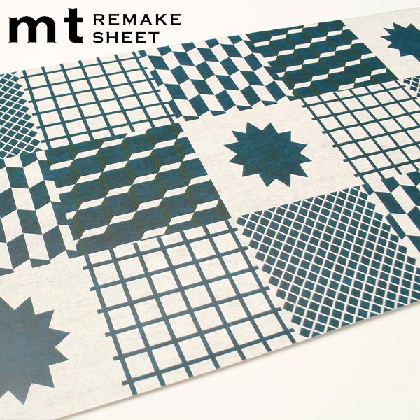 貼ってはがせる壁紙リメイクシート壁紙シートmtリメイクシートジオメトリックテキスタイル