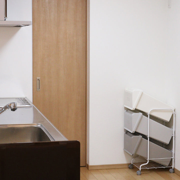 ゴミ箱縦型3分別コンテナスタイル