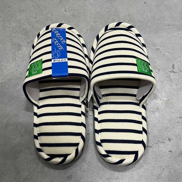 スリッパマリンボーダー外縫い約25.5～26.5cm
