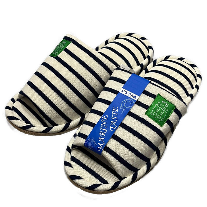 スリッパマリンボーダー外縫い約25.5～26.5cm