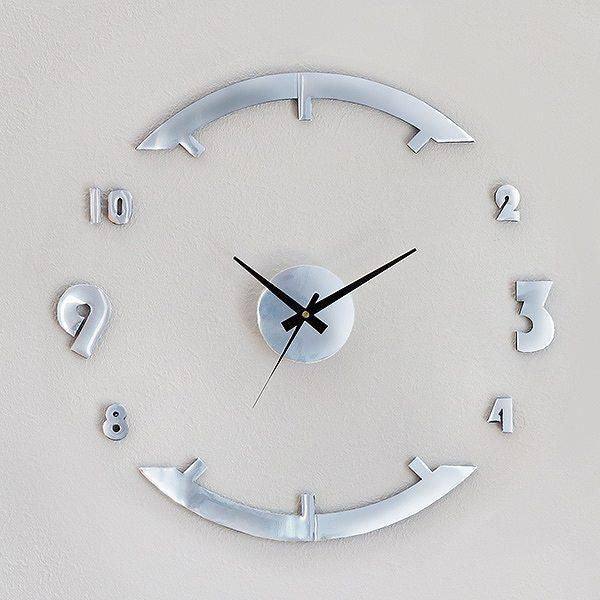 時計掛け時計DIYCLOCKシルバーウォールクロックアナログ