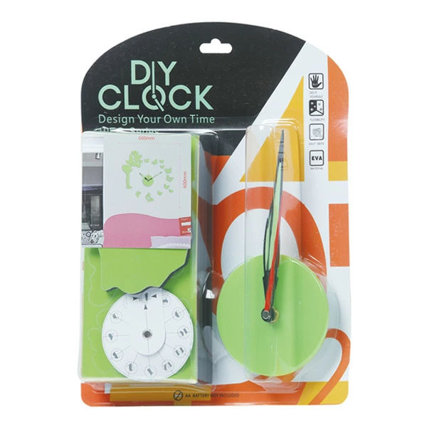 時計掛け時計DIYCLOCKグリーンウォールクロックアナログ