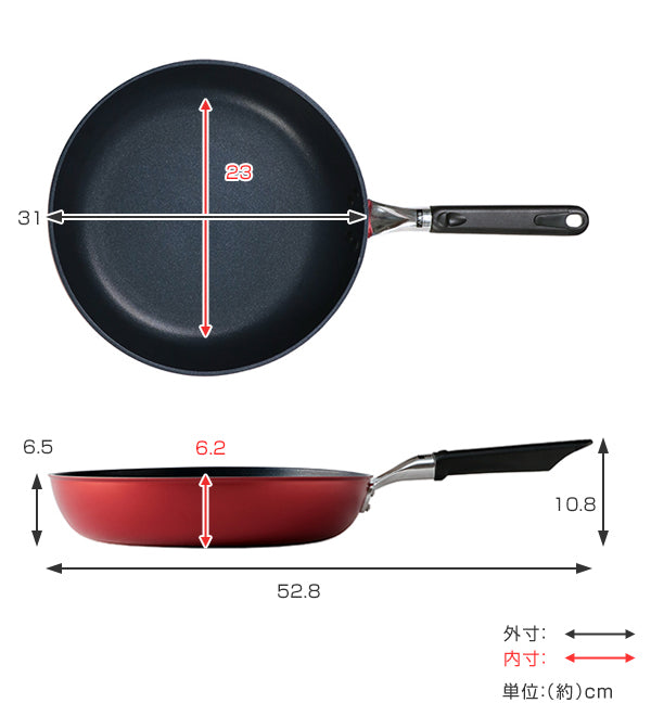 フライパン30cmガス専用ソーヴィ2年保証付き日本製UMIC