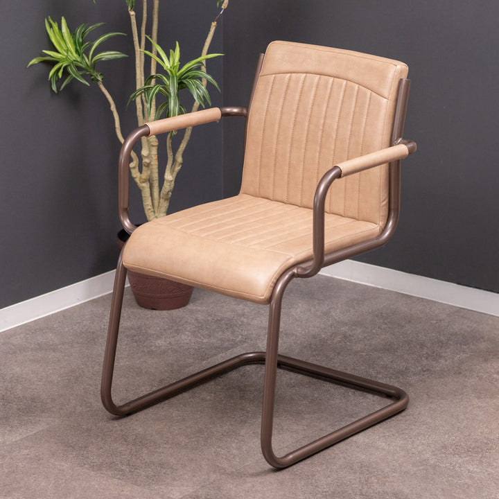 ダイニングチェア座面高46cmスチールソフトレザー