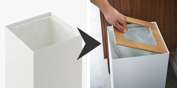 山崎実業RINトラッシュカンリン角型ロング