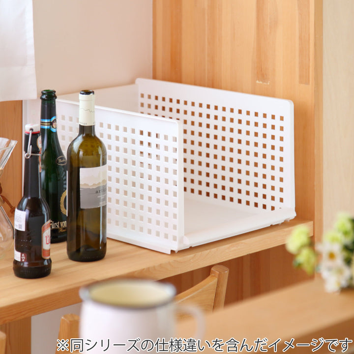 収納トレーワイドLプラスチック洗面台下収納日本製