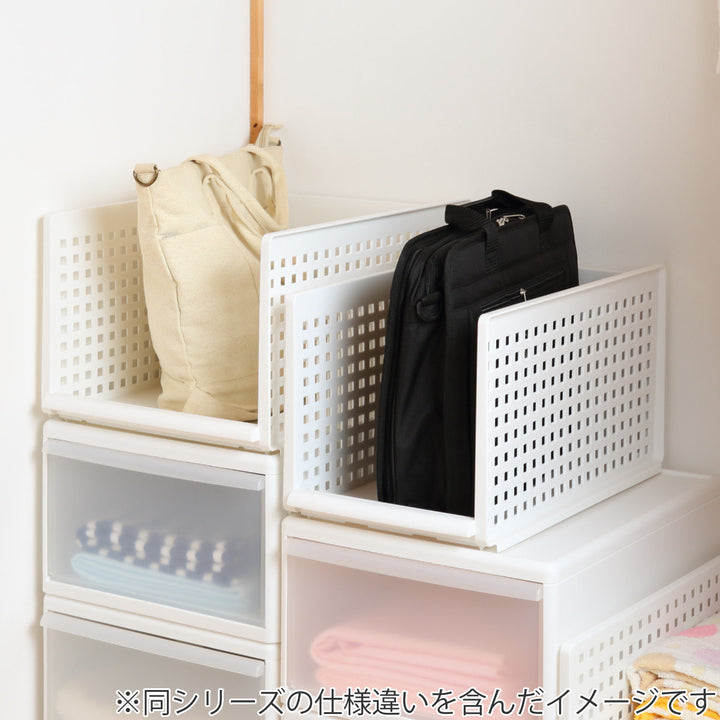 収納トレーワイドLプラスチック洗面台下収納日本製