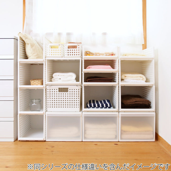 収納トレーワイドLプラスチック洗面台下収納日本製