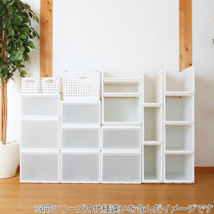 収納トレーワイドLプラスチック洗面台下収納日本製