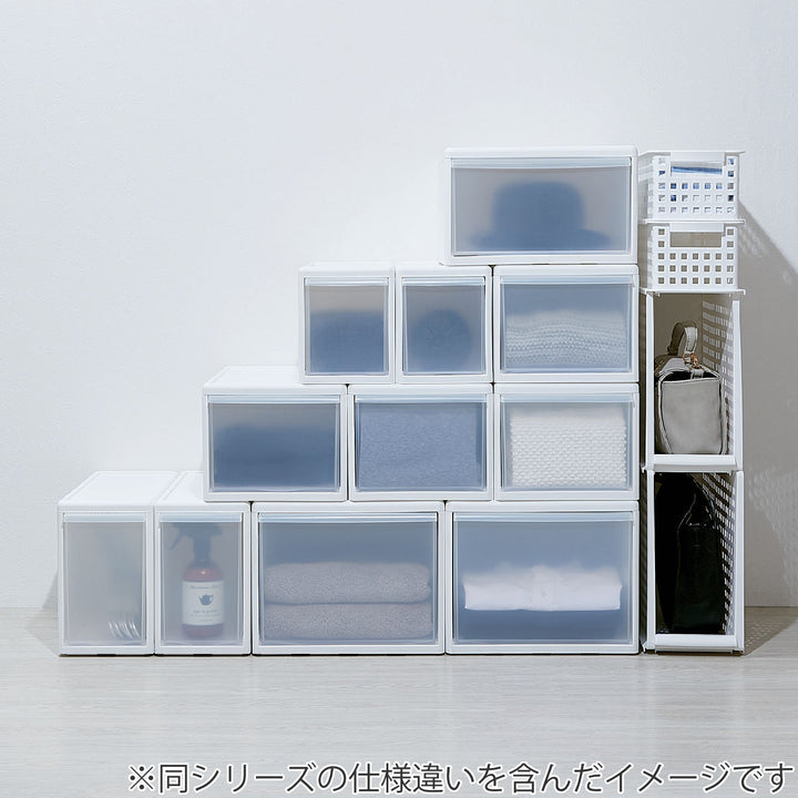 収納トレーワイドLプラスチック洗面台下収納日本製