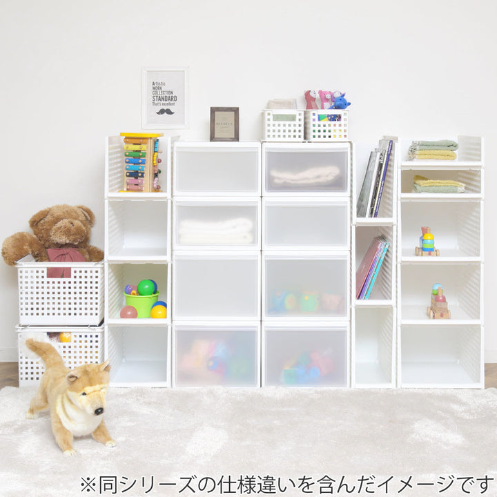 収納トレーワイドLプラスチック洗面台下収納日本製