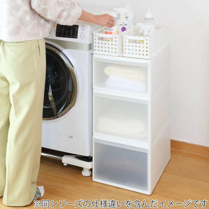 収納バスケットスリムSプラスチックバスケット収納日本製