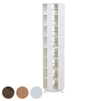 回転式 コミックラック 高さ182cm 8段 ブックシェルフ