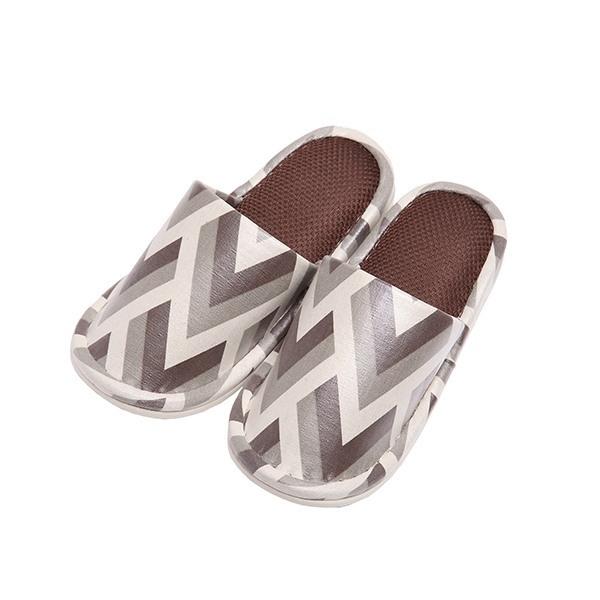 スリッパ幾何柄ラミネート外縫いM