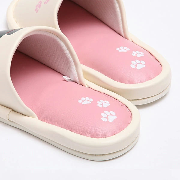 スリッパトイレスリッパふきふきシルエットねこスリッパ外縫いMネコ