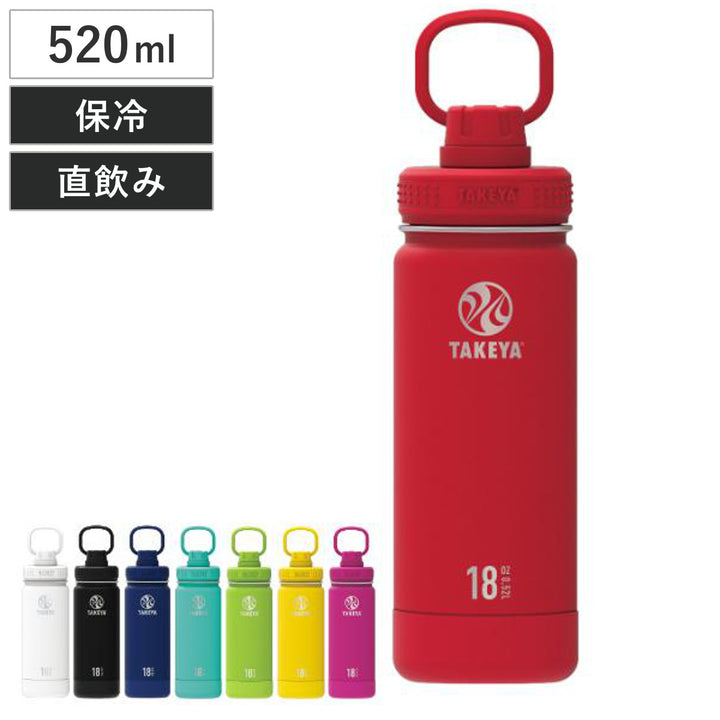 水筒ステンレス保冷TAKEYAタケヤフラスクアクティブライン真空断熱ステンレスボトル520ml